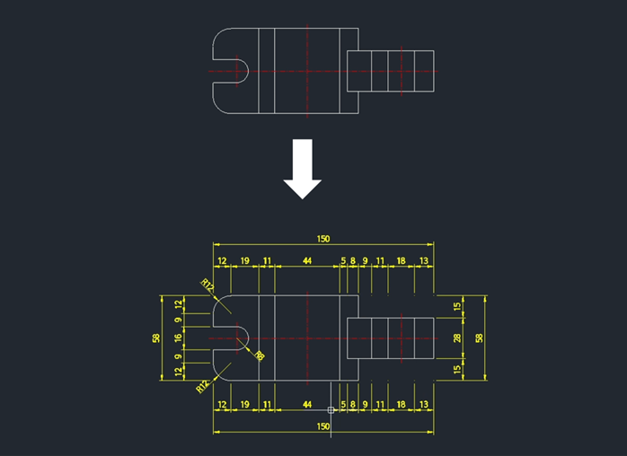 Automatisches Bemaßen